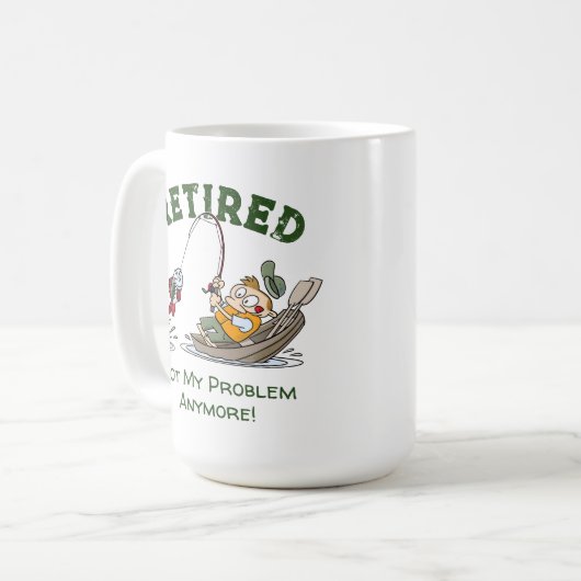 Ruheständler nicht mein Problem noch mehr Funny Fi Kaffeetasse (Vorderseite Links)