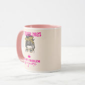 Ruheständlerin 2023 Ruhestand Frauen Gesicht Lippe Tasse (Vorderseite Links)