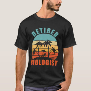Ruheständlerin Biologie glückliche Pensionierung T-Shirt