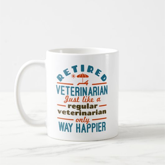 Ruheständlerin für Veterinärwesen Kaffeetasse (Links)