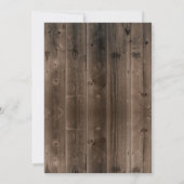 Ruheständlerin Gone Fishing Rustikale Ruhestandsze Einladung (Rückseite)