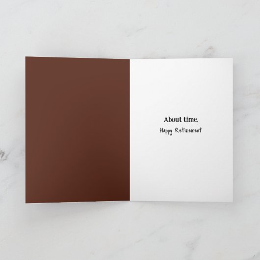 Ruheständlerin in einem Wald Karte (Innenseite)