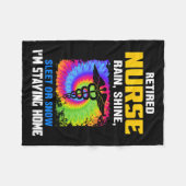 Ruheständlerin Rain Shine Sleet oder Schnee Ich Bl Fleecedecke (Vorderseite (Horizontal))