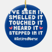 Ruheständliche Krankenversorgung Keramik Ornament (Hinten)