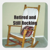 Ruheständlicher Aufkleber für Ruhestand (Vorderseite)