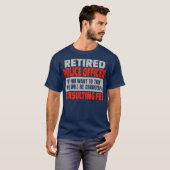 Ruheständlicher Polizeibeamter Funny Retirement Pa T-Shirt (Vorne ganz)
