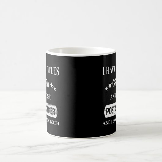 Ruheständlicher Postarbeiter Opa Mailman Rente Kaffeetasse (Mittel)