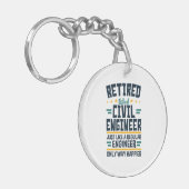 Ruheständlichkeit für Zivile Ingenieure Schlüsselanhänger (Vorderseite links)