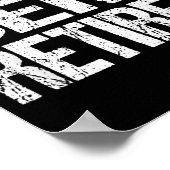 Ruhestands-Ausrüstung Halb Ruhestand Lustig Poster (Ecke)