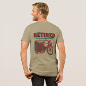 Ruhestands-Fahrrad-Geschenk-Design Tri-Blend Shirt (Rückseite voll)