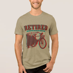 Ruhestands-Fahrrad-Geschenk-Design Tri-Blend Shirt
