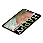 Ruhestands-Foto-Magnet | Personalisiertes Geschenk Magnet (Linke Seite)