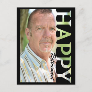 Ruhestands-Foto-Postkarte   Personalisierte Ruhest Postkarte