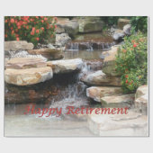 Ruhestands-Garten-Wasserfall-Kaskaden-Geschenkpapi Geschenkpapier (Flach)