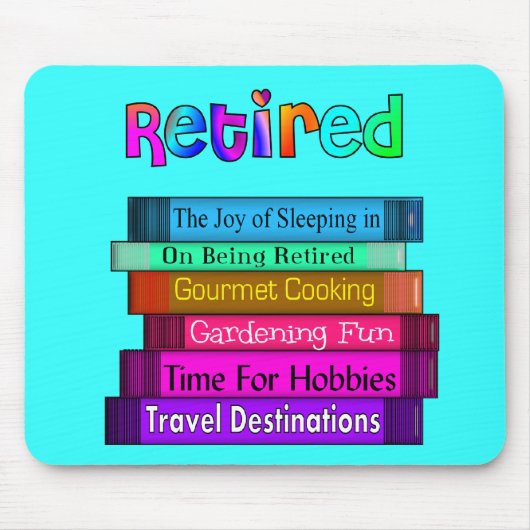 Ruhestands-Geschenk-einzigartiger Stapel des Mousepad (Vorne)
