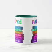 Ruhestands-Geschenk-einzigartiger Stapel des Tasse (Zentrum)