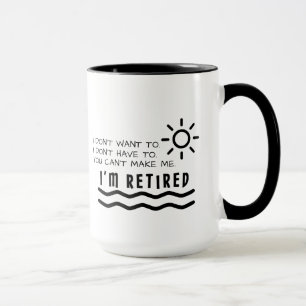 Ruhestands-Geschenke lustig für Tasse
