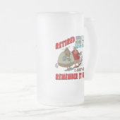 Ruhestands-Geschenke und Ruhestands-T - Shirts Mattglas Bierglas (VorderseiteRechts)