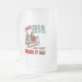 Ruhestands-Geschenke und Ruhestands-T - Shirts Mattglas Bierglas (Vorderseite Links)