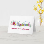 Ruhestands-Glück Karte (Gelbe Blume)