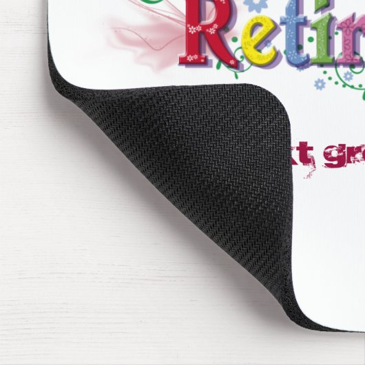 Ruhestands-Glück Mousepad (Ecke)