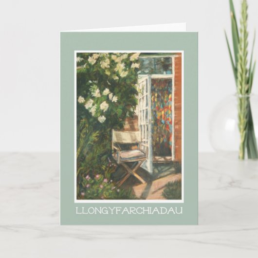 Ruhestands-Glückwunsch-Karte: Waliser-Gruß Karte (Vorderseite)