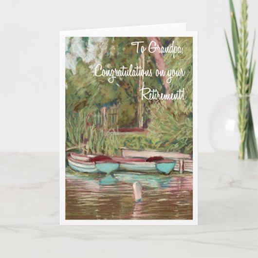 Ruhestands-Glückwünsche für einen Großvater Karte (Vorderseite)