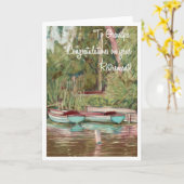 Ruhestands-Glückwünsche für einen Großvater Karte (Gelbe Blume)