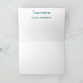 Ruhestands-Gruß-Karten Karte (Innenseite)