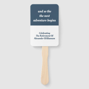 Ruhestands-inspirierend Zitat-modernes einfaches Fächer