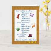 Ruhestands-Karriere in einer Kasten-Gruß-Karte Karte (Gelbe Blume)