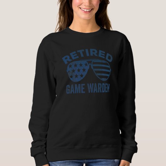 Ruhestands-Oldtimer-Sonnenbrille USA-Flagge Männer Sweatshirt (Vorderseite)