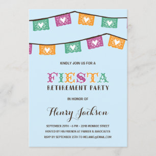 Ruhestands-Party der Spaß-Fiesta-  Einladung