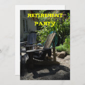 RUHESTANDS-PARTY EINLADUNG (Vorne/Hinten)