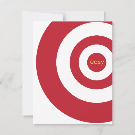 Ruhestands-Party Einladung - einfacher Ziel-Braten (Vorderseite)