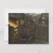 Ruhestands-Party Einladung Eisenbahn, die (Vorderseite)