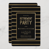 Ruhestands-Party Einladung - fertigen Sie (Vorne/Hinten)