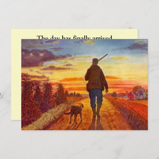 Ruhestands-Party Einladungs-bester Freund-Jagd Einladung