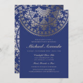 Ruhestands-Party Einladungs-Goldfolie Einladung (Vorne/Hinten)