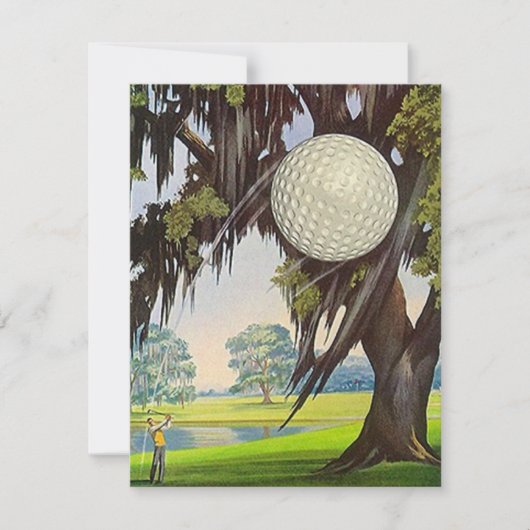 RUHESTANDS-PARTY EINLADUNGS-GOLFSPIELER EZ2 EINLADUNG (Vorderseite)