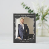 Ruhestands-Party-Foto-Karten-Vintage Einladung (Stehend Vorderseite)