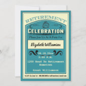 Ruhestands-Party für pensionierten Rentner Einladung (Vorderseite)