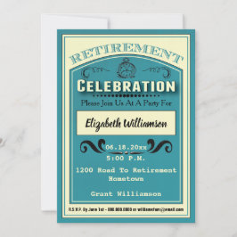 Ruhestands-Party für pensionierten Rentner Einladung