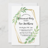 Ruhestands-Party verlässt Gold, Sommer zu Einladung (Vorderseite)