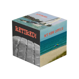 Ruhestands-Personalisiertes-Foto-Würfel Würfel