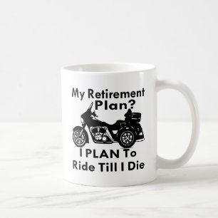 Ruhestands-Plan-Fahrt, bis ich Trike die Kaffeetasse