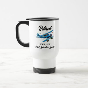 Ruhestands-Reise-Partyflugzeug Vintage Reisebecher