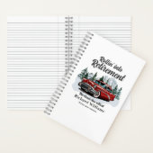 Ruhestands-Reise-Thema Klassisches Retro-Auto Roll Notizblock (Innen)