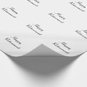 Ruhestands-, Schwarze u. weißegeschenkverpackung Geschenkpapier (Ecke)