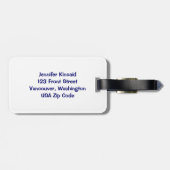 Ruhestands-Spaß-Eichhörnchen Gepäckanhänger (Rückseite horizontal)